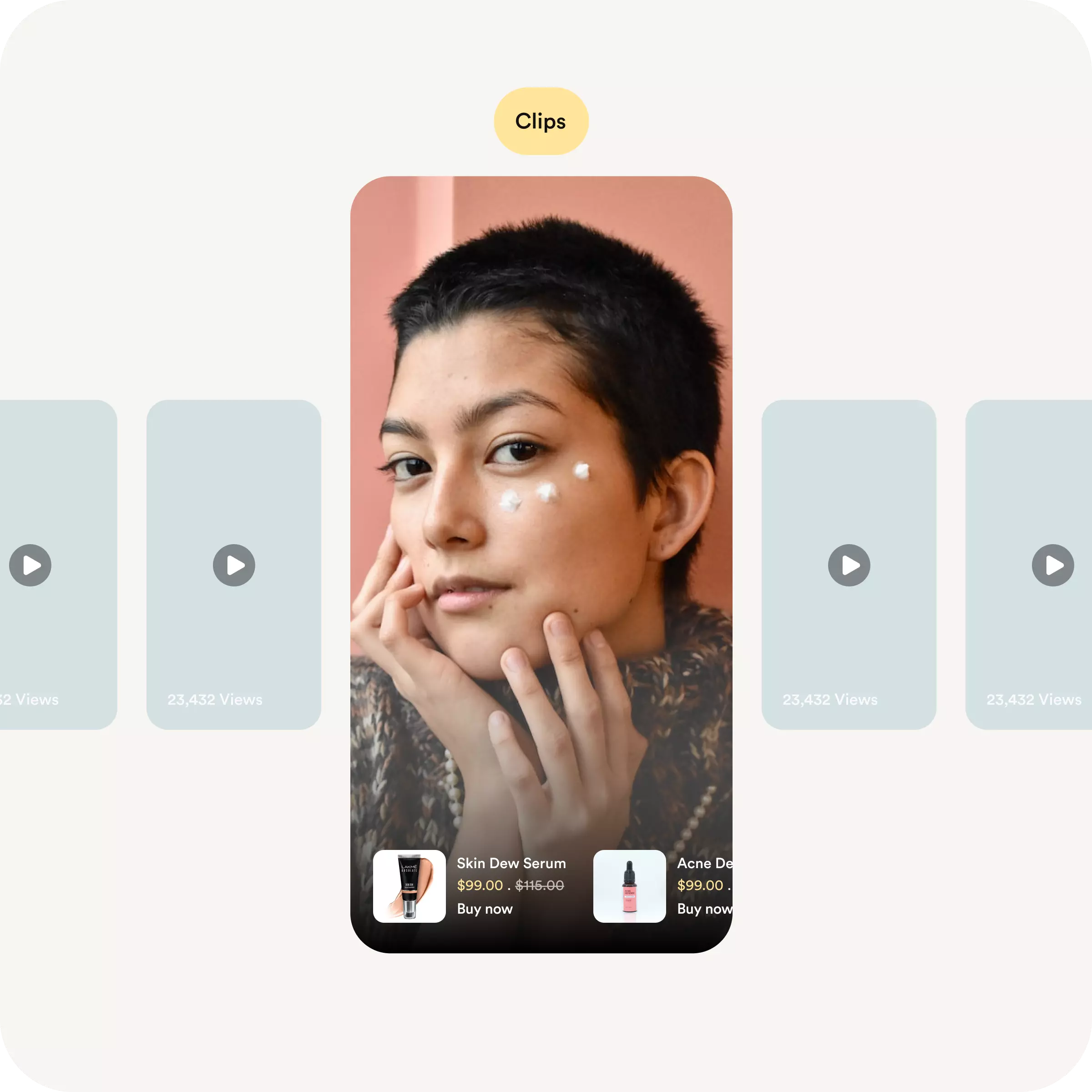Multiple products in one video